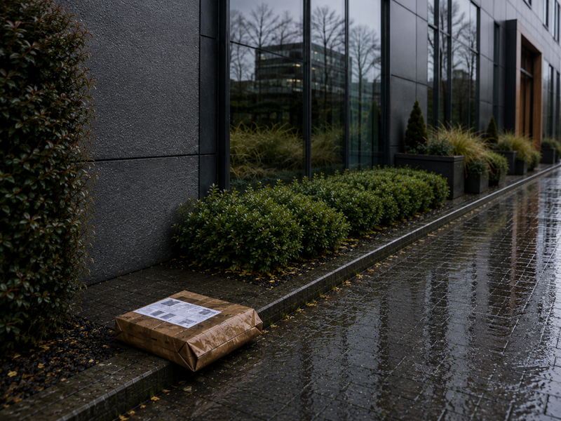 Receiving a parcel when you are not at home