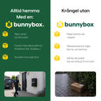 Alltid hemma med en BunnyBox Compact i stället för frustration utan paketbox