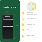 Specifications BunnyBox Plus: 50 cm wide and 112 cm high
