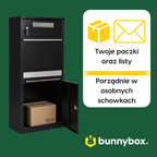 Poczta i paczki w oddzielnych komorach BunnyBox Plus