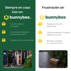 Siempre en casa con un BunnyBox Style blanco frente a la frustración sin buzón